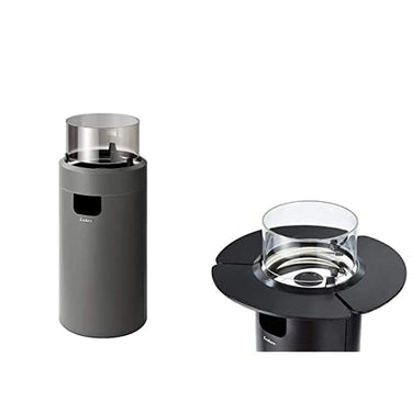 Enders 5604 Feuerstelle NOVA LED M, Grau+ 3er Set Tischablage, Schwarz im Sale